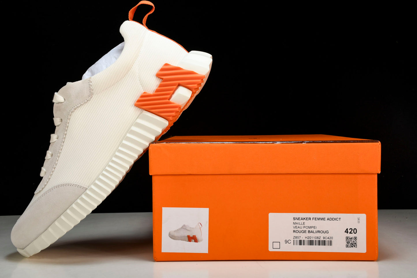 Нermès Bouncing Sneaker 'Blanc Orange'