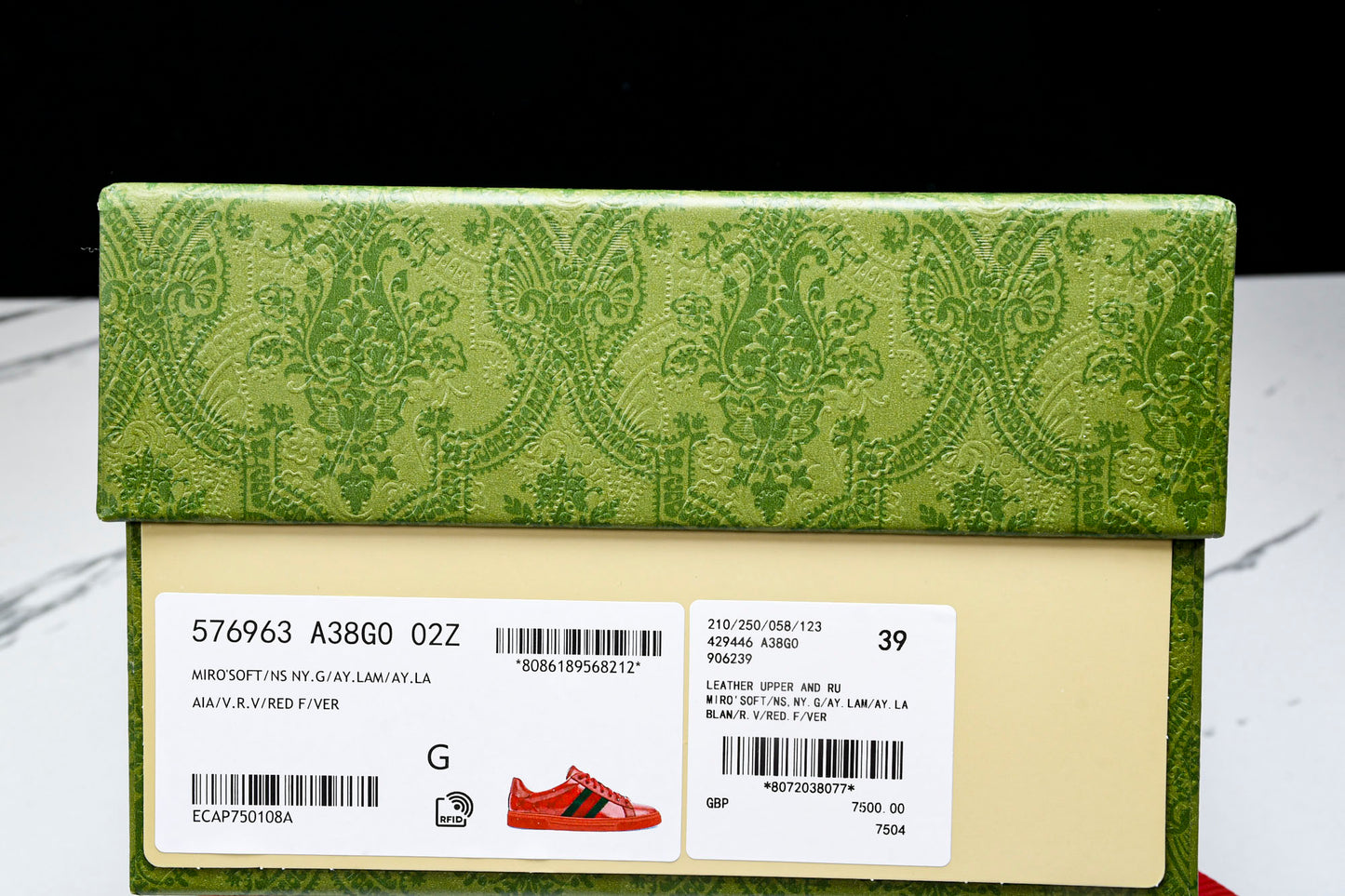 Guссi Ace Web 'Red Monogram'