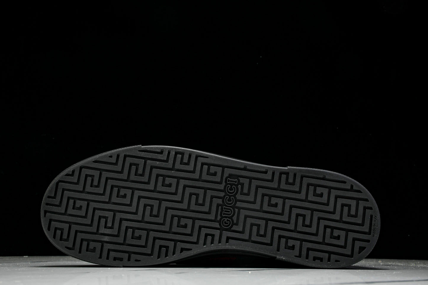 Guссi Ace Web 'Glossy Black Monogram'