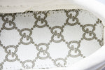 Guссi Ace Web 'Embossed Beige Monogram'