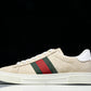 Guссi Ace Web 'Embossed Beige Monogram'