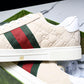 Guссi Ace Web 'Embossed Beige Monogram'