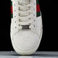 Guссi Ace Web 'Embossed White Monogram'