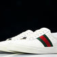 Guссi Ace Web 'Embossed White Monogram'