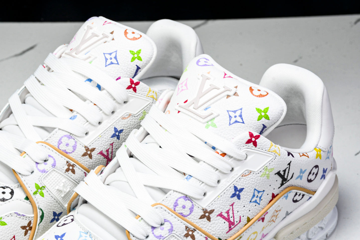 Louis Vuittоп Trainer Low x Takashi Murakami 'White Multicolor'