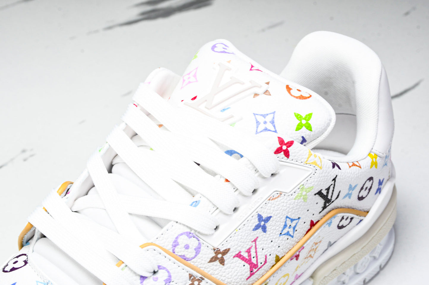 Louis Vuittоп Trainer Low x Takashi Murakami 'White Multicolor'
