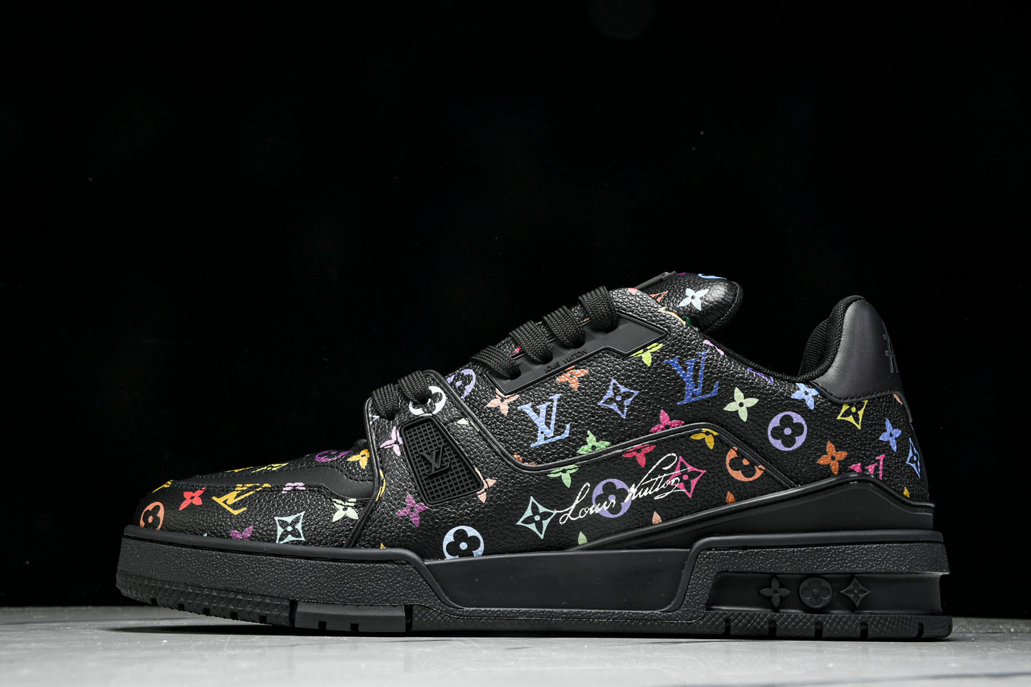 Louis Vuittоп Trainer Low x Takashi Murakami 'Black Multicolor'