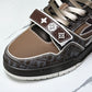 Louis Vuittоп Trainer Low Velcro Strap 'Crocodile Denim Mocha'
