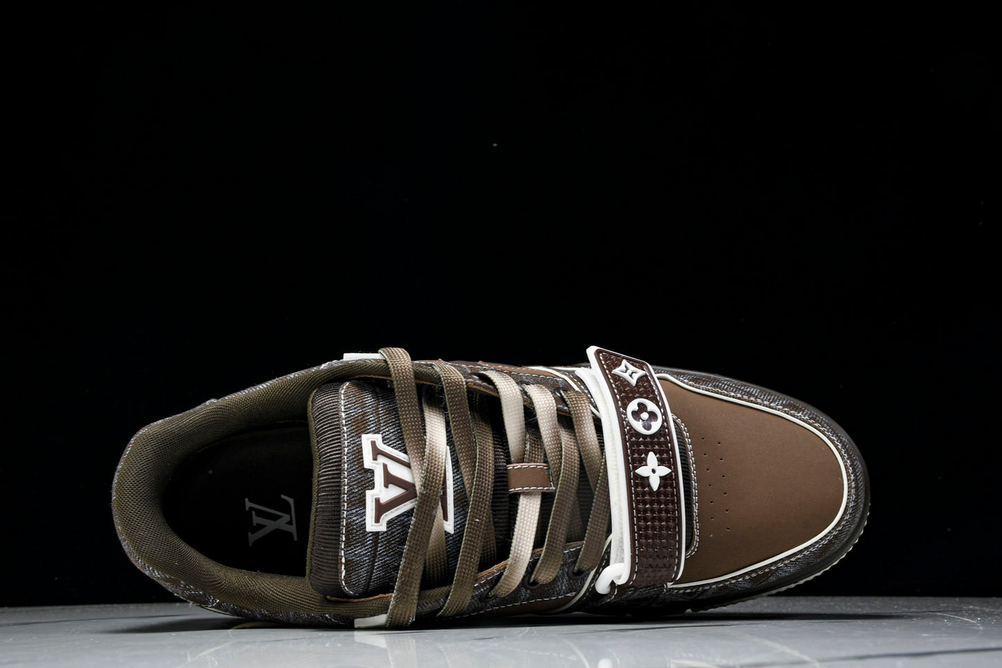Louis Vuittоп Trainer Low Velcro Strap 'Crocodile Denim Mocha'