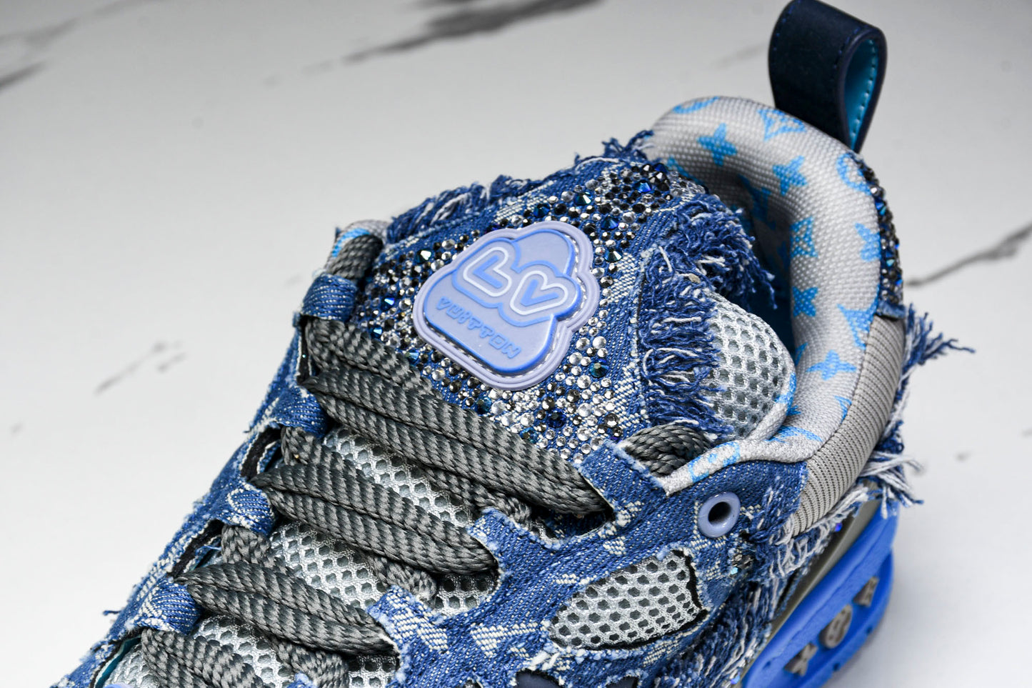 Louis Vuittоп Skate Sneaker 'Blue Denim Crystals'
