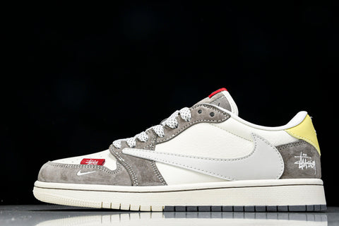 Travis Scott AJ1 Low x Stussy 'Neutral' (Custom)