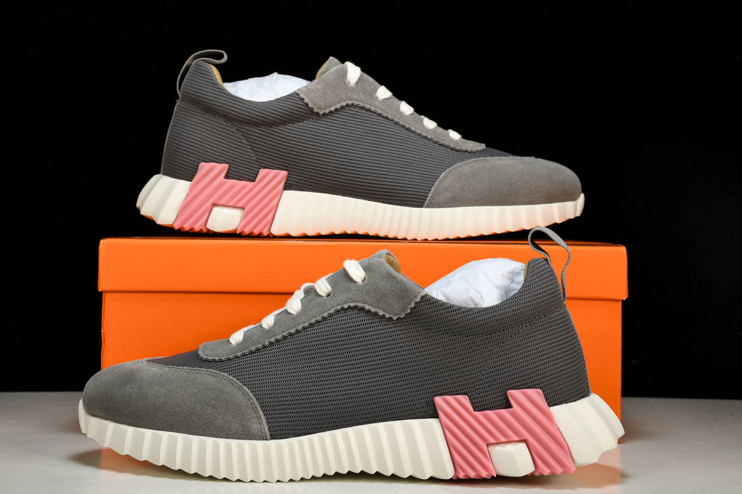 Hermès Bouncing Sneaker 'Gris Rose'