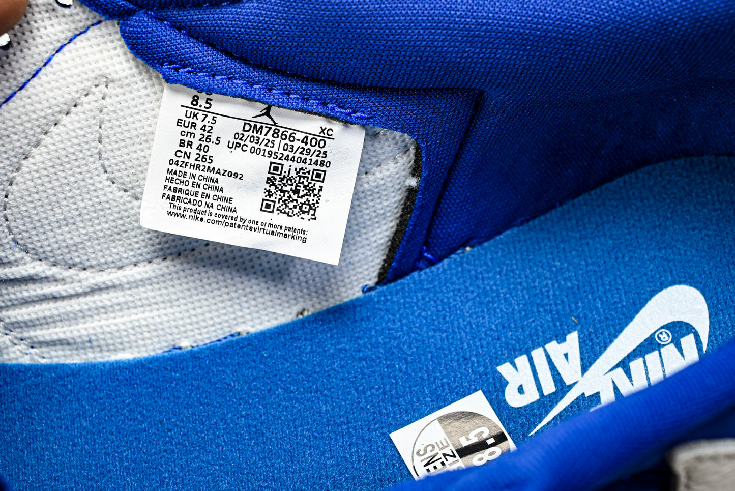 Travis Scott x Fragment AJ1 Low ‘Reverse Sail Military Blue’ (Unreleased)