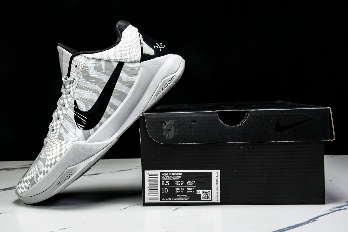 Kobe 5 Protro Demar Derozan PE 'Zebra'