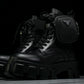 Prada Monolith Boots with Pouch 'Black'