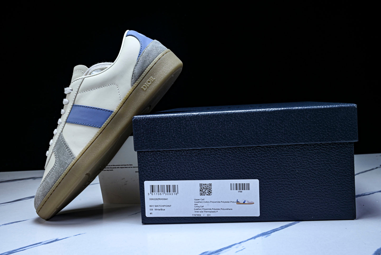 D1or B01 Matchpoint Sneaker 'Blue White'