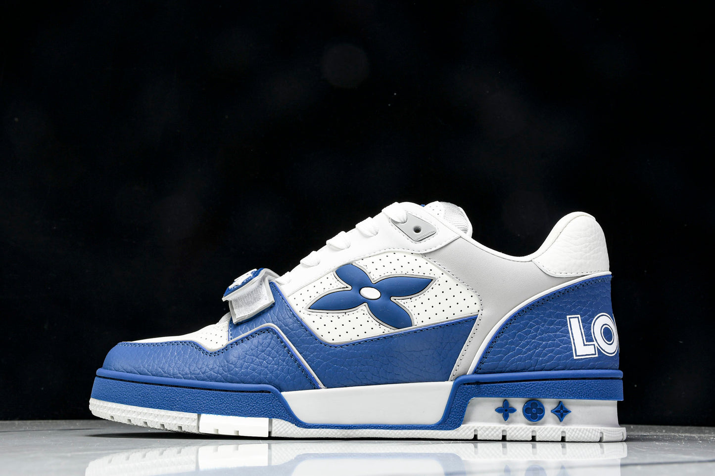 Louis Vuittоп Trainer Low Velcro Strap 'Perforated Blue'