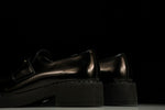 Prada Chocolate Patent Loafers 'Black'