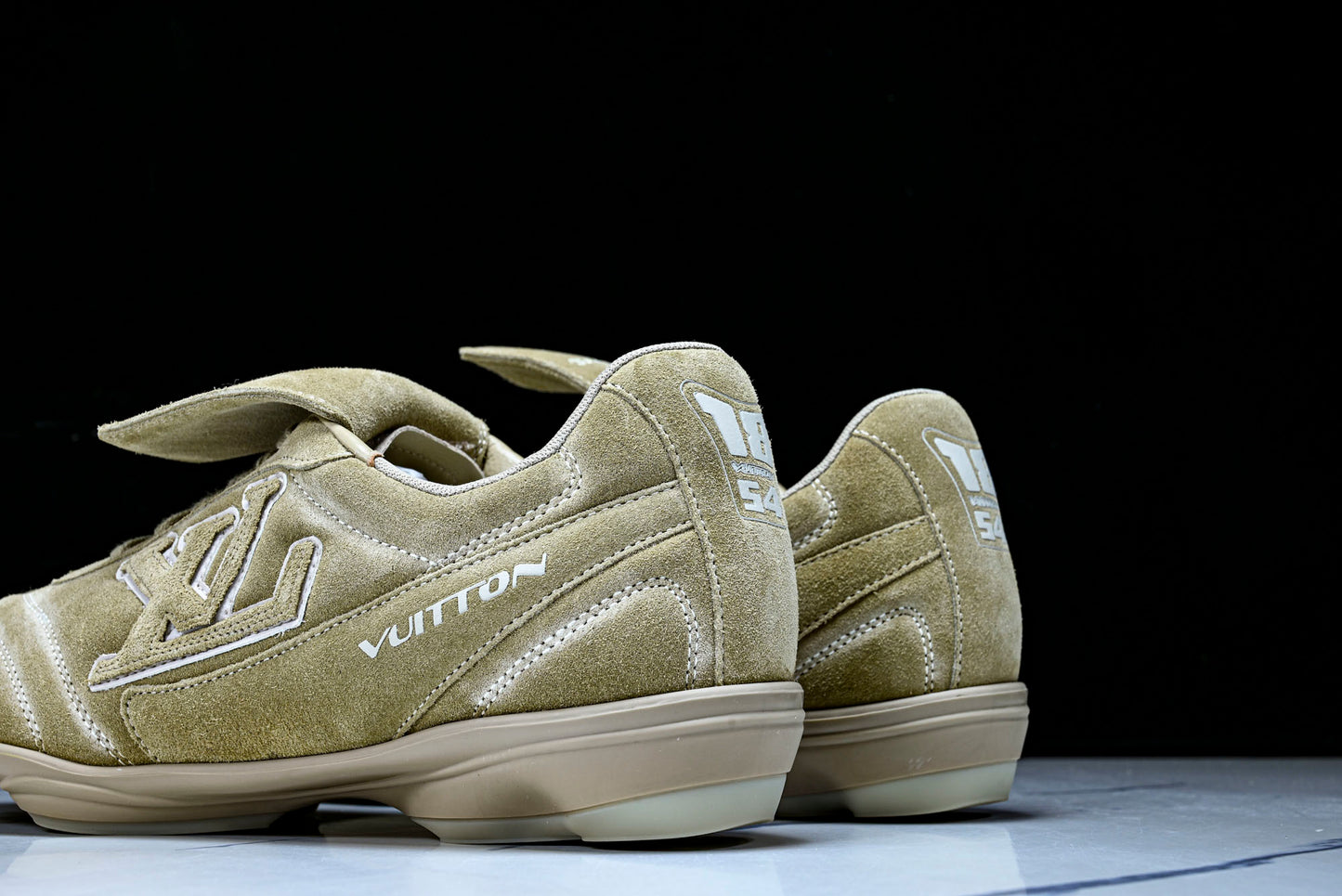 Louis Vuittоп Footprint Football Sneaker 'Beige Suede'