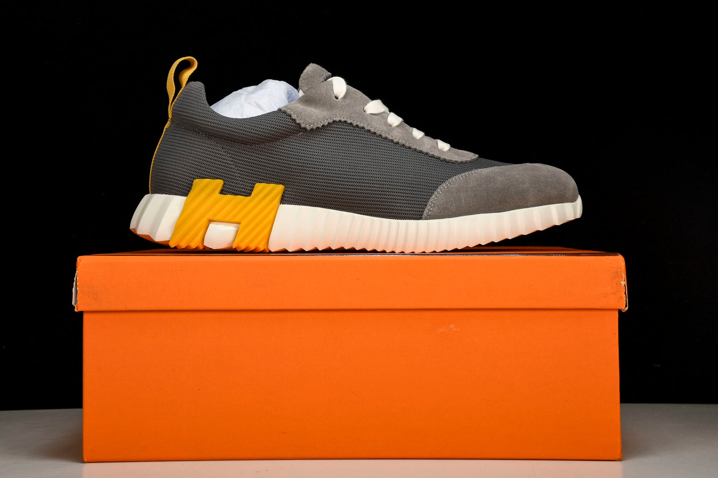 Hermès Bouncing Sneaker 'Gris Jaune'