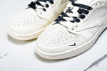 Travis Scott AJ1 Low x Supreme 'White Black Sole' (Custom)