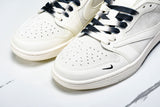 Travis Scott AJ1 Low x Supreme 'White Black Sole' (Custom)