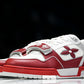 Louis Vuittоп Trainer Low Velcro Strap 'Perforated Red'