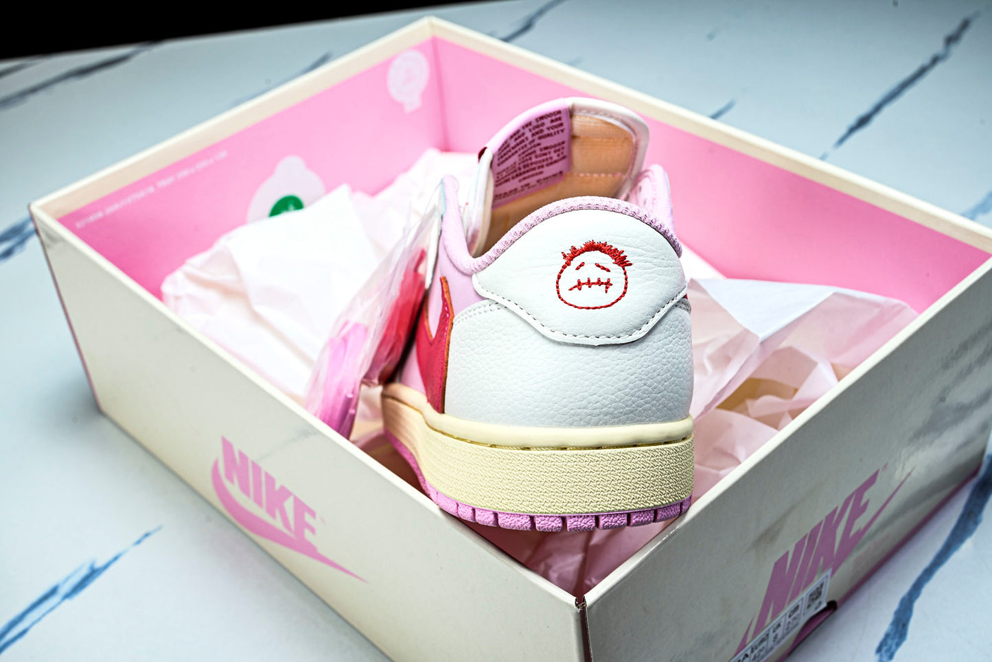 Travis Scott AJ1 Retro Low OG 'Tropical Pink'