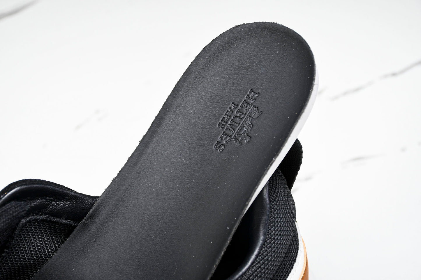 Hermès Bouncing Sneaker Panelled 'Noir Marron Blanc'