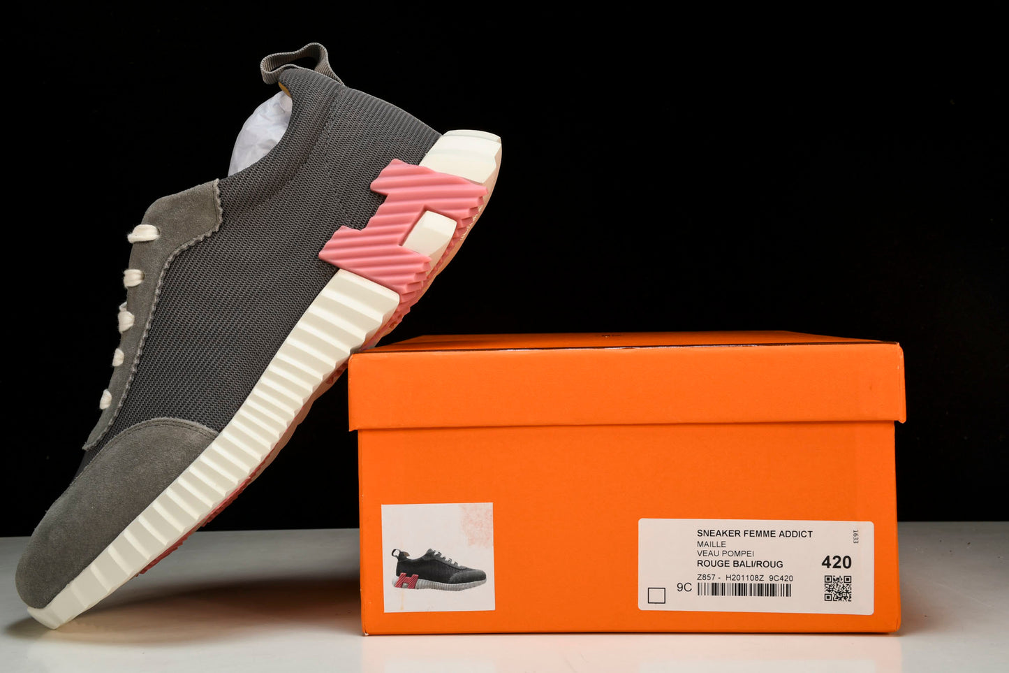 Hermès Bouncing Sneaker 'Gris Rose'