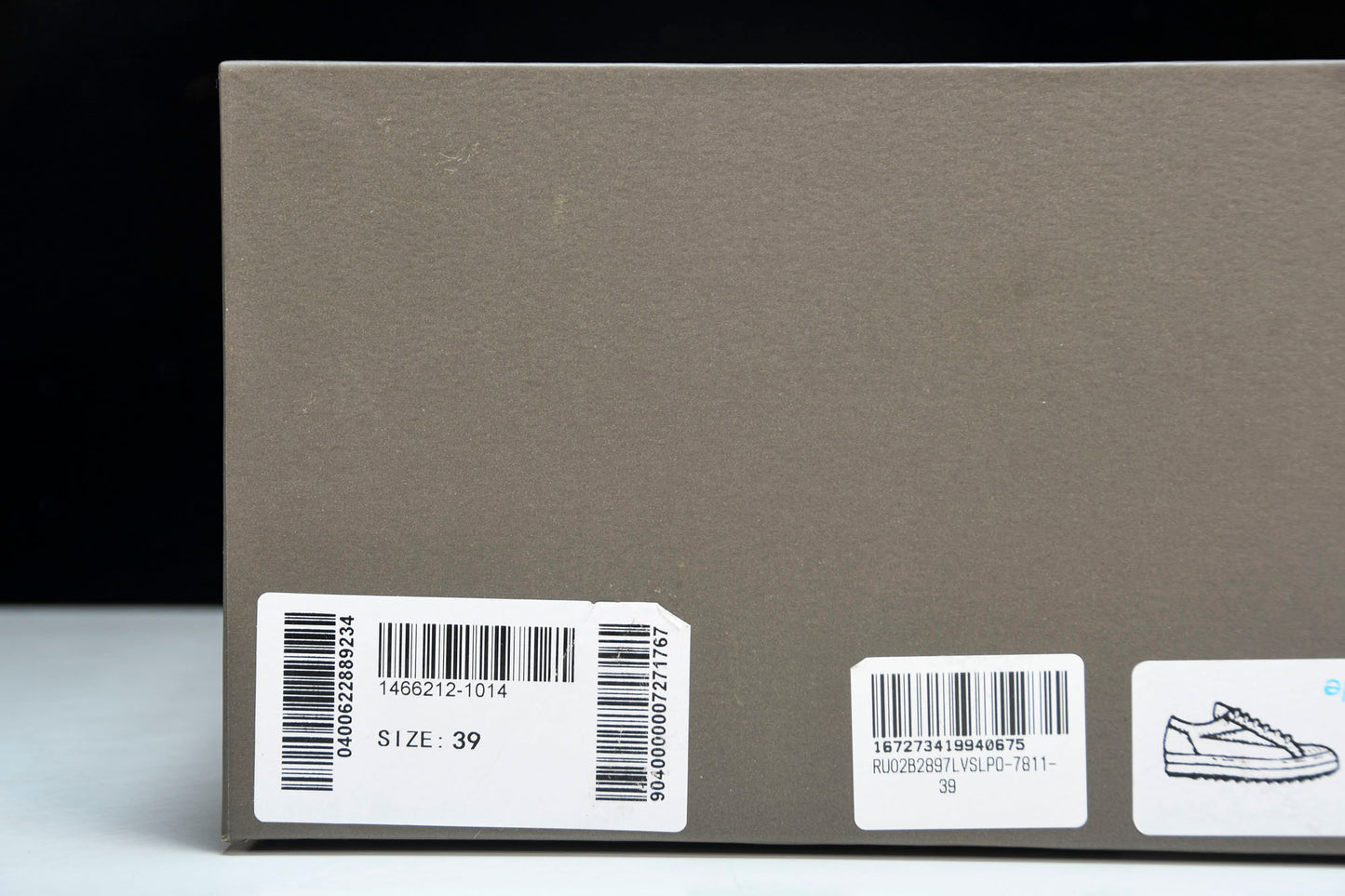 Rick Owens Vintage Sneaks Suede 'Dark Dust'