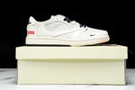 Travis Scott AJ1 Low x Supreme 'White Black Sole' (Custom)