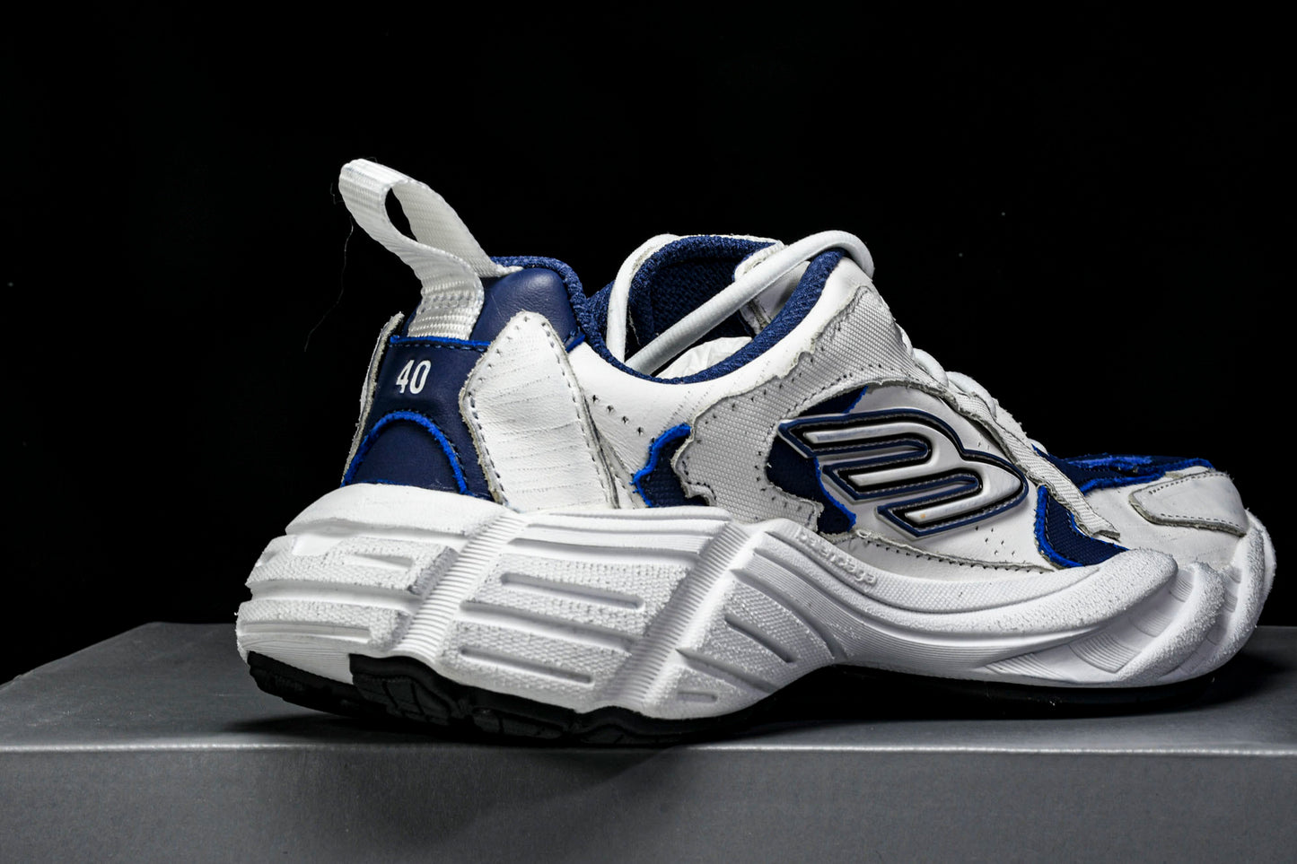 Вalenciaga Monday Shoe 'White Navy'