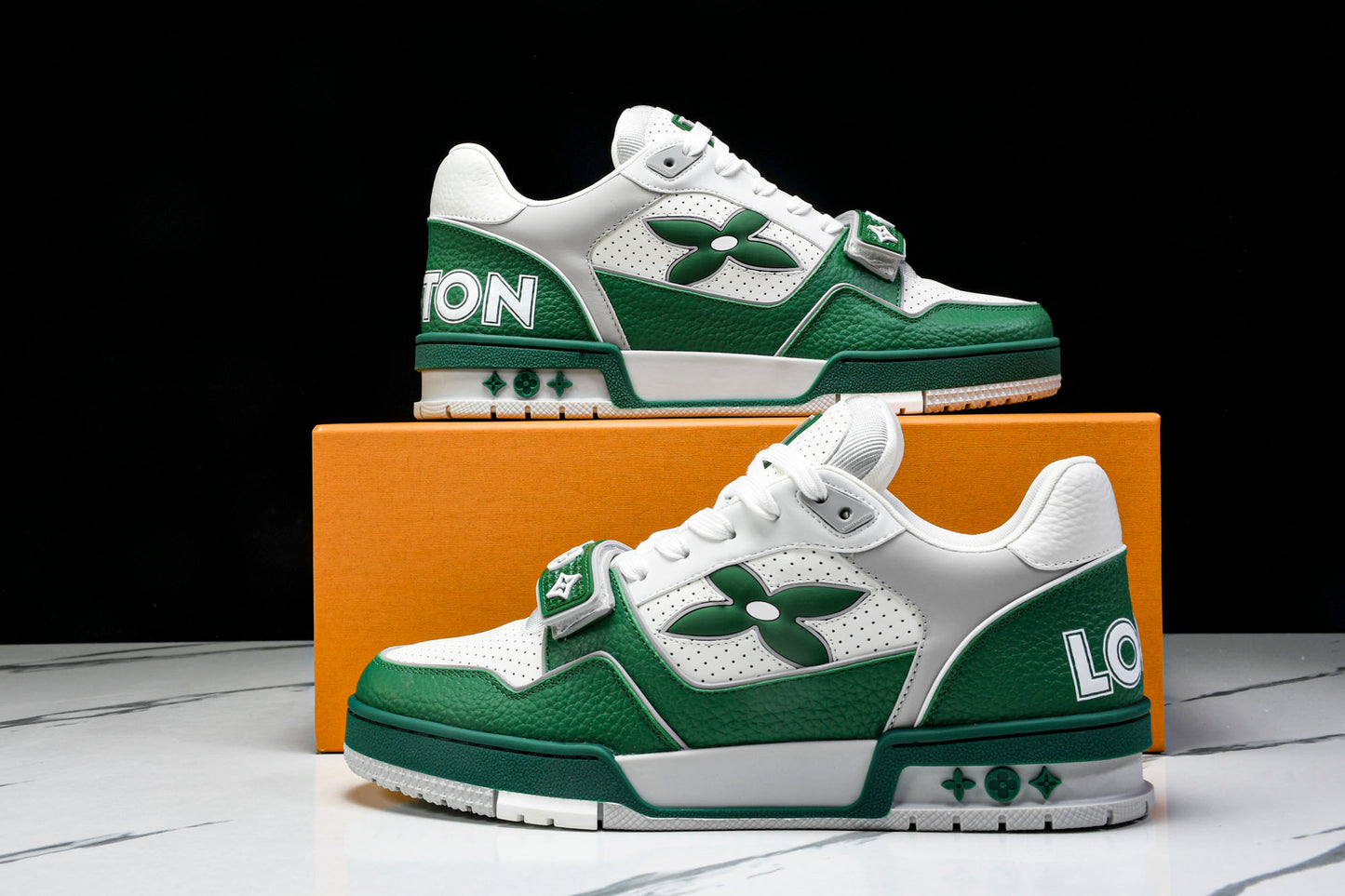 Louis Vuittоп Trainer Low Velcro Strap 'Perforated Green'