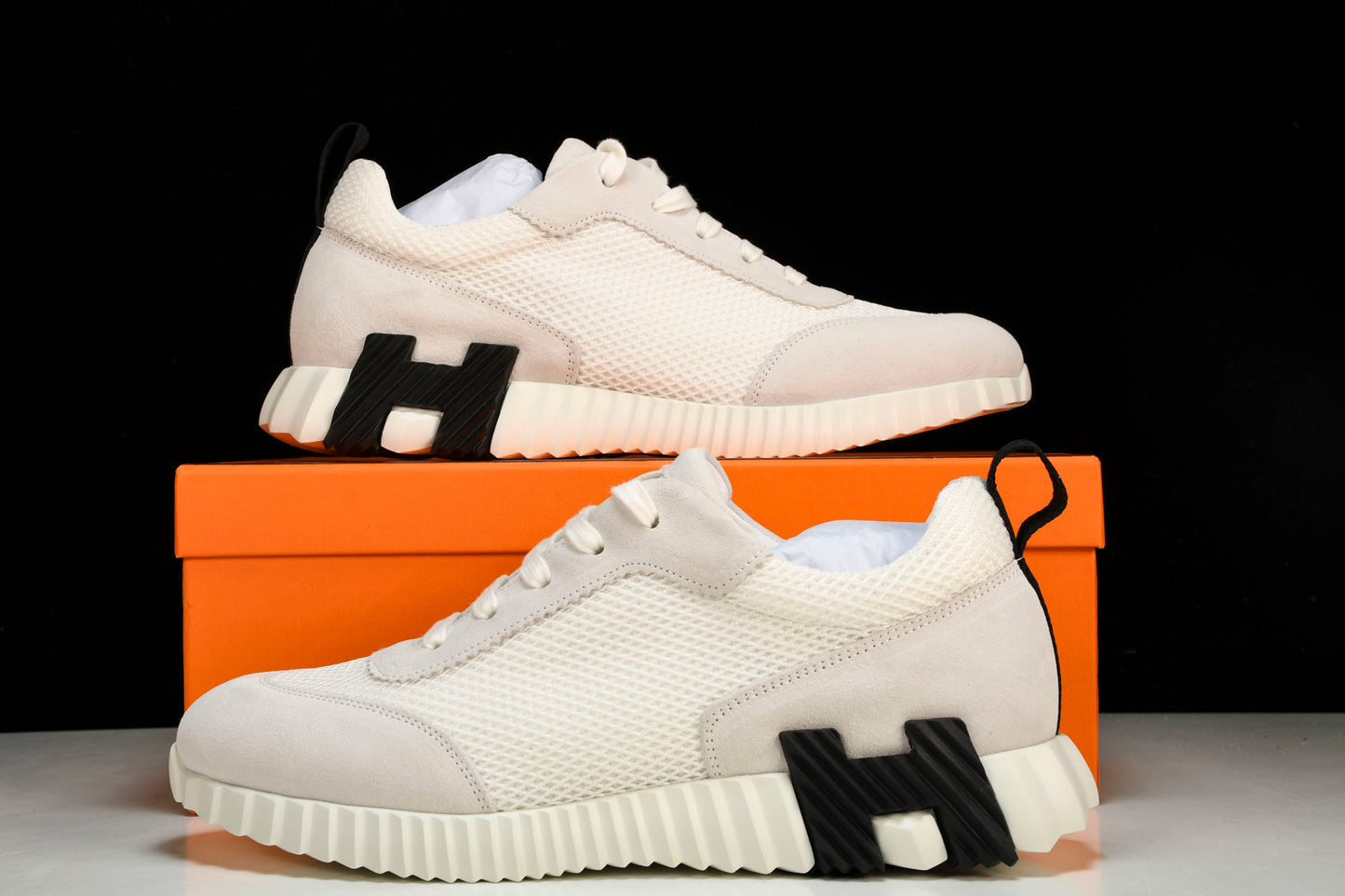 Hermès Bouncing Sneaker 'Blanc Noir'