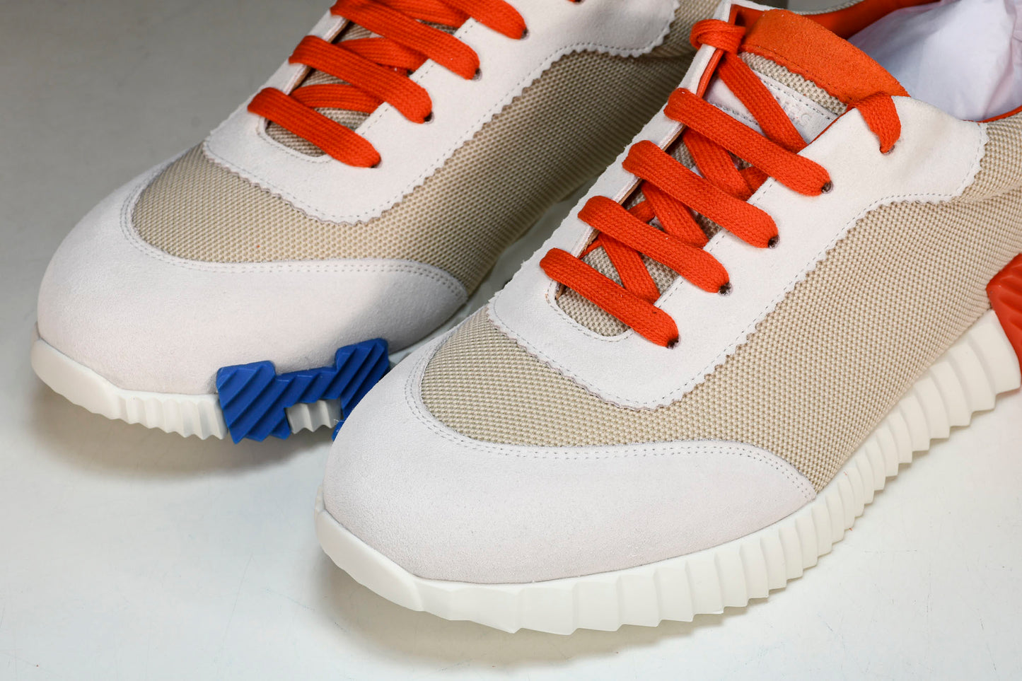 Hermès Bouncing Sneaker 'Beige Orange Bleu'