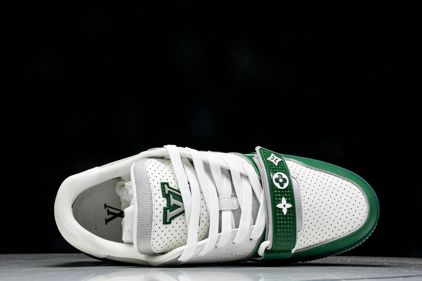 Louis Vuittоп Trainer Low Velcro Strap 'Perforated Green'