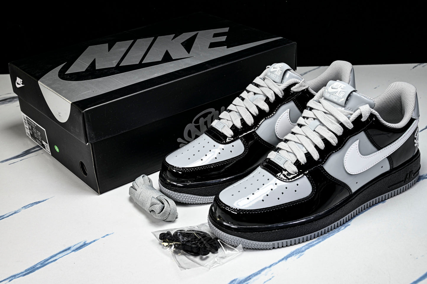 Central Cee Syna x AF1 Low 'Black White Smoke Grey'
