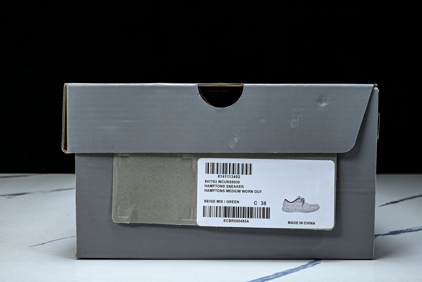 Вalenciaga Hamptons Worn-Out Sneaker 'Beige Green'