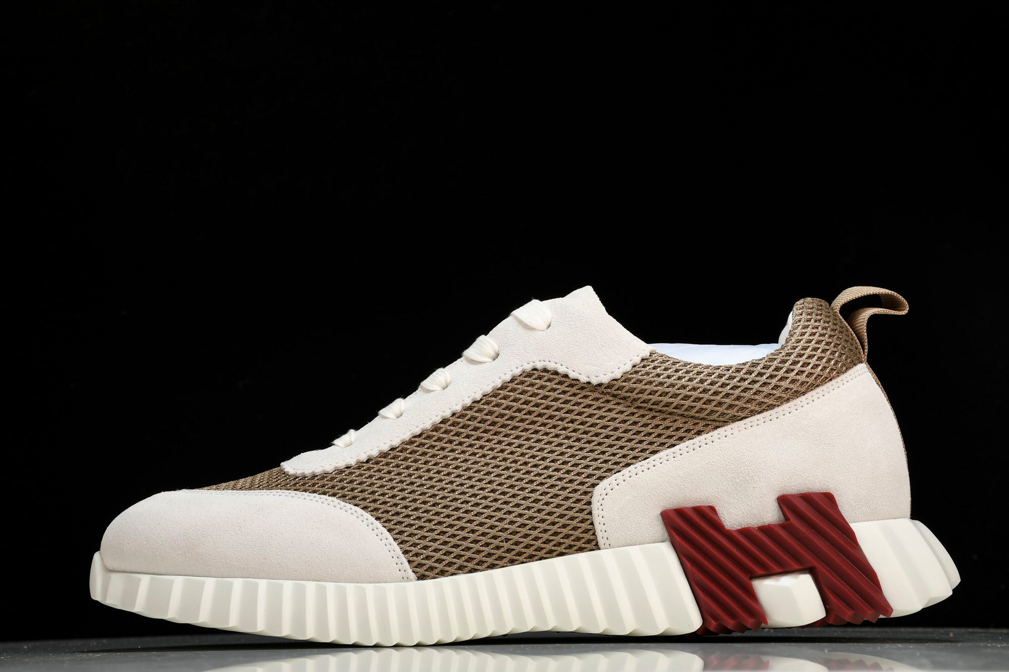 Hermès Bouncing Sneaker 'Beige Argile Blanc'