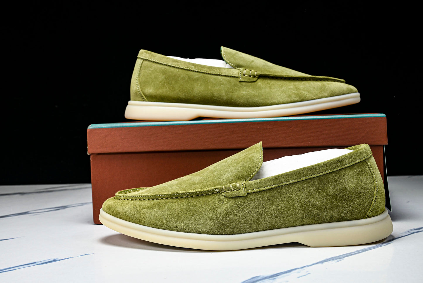 Loro Piana Summer Walk Loafer 'Green'