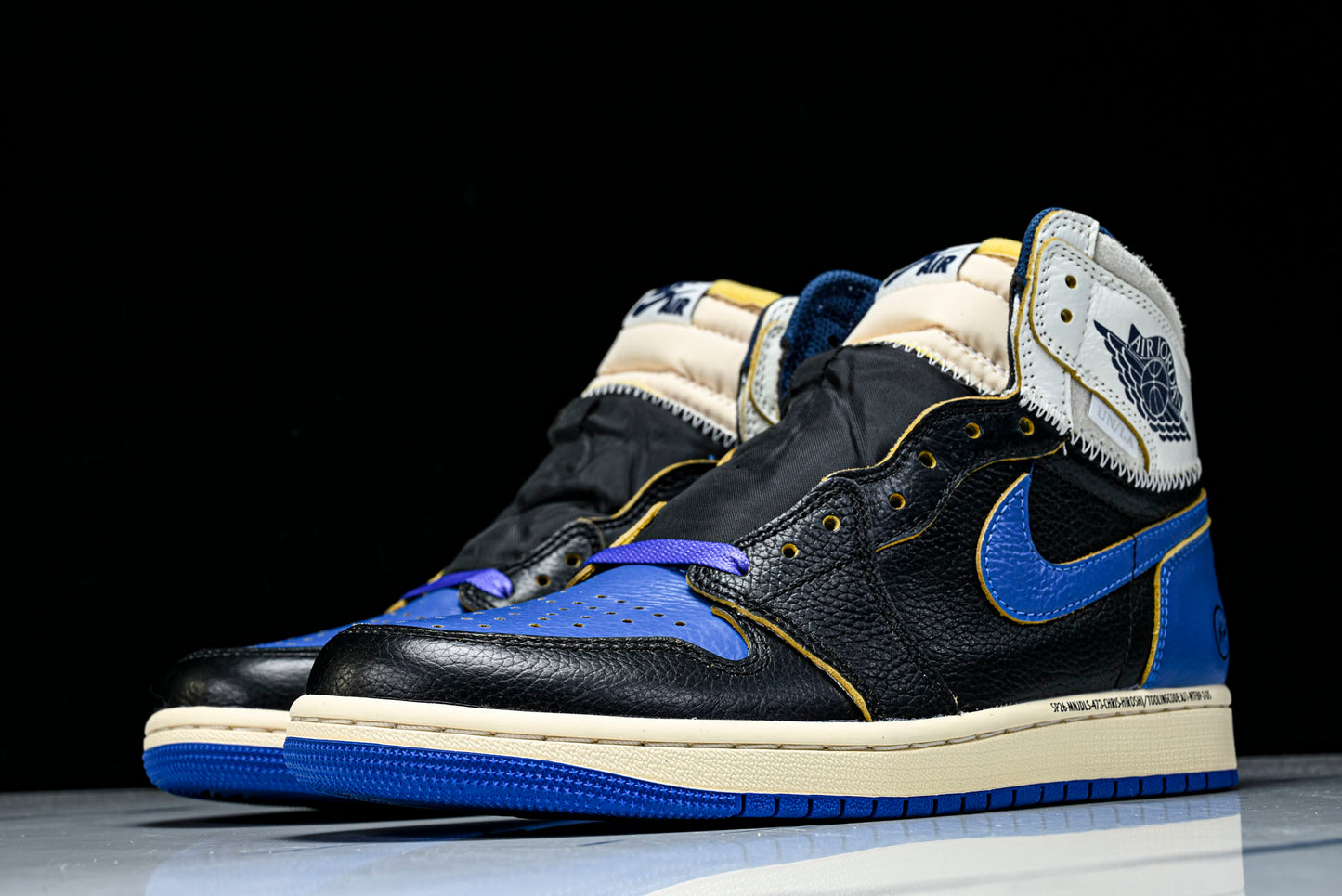 Union LA x Fragment x AJ1 Retro High 'Black Sport Royal'