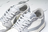 Travis Scott AJ1 Low x Stussy 'Grey White 2.0' (Custom)