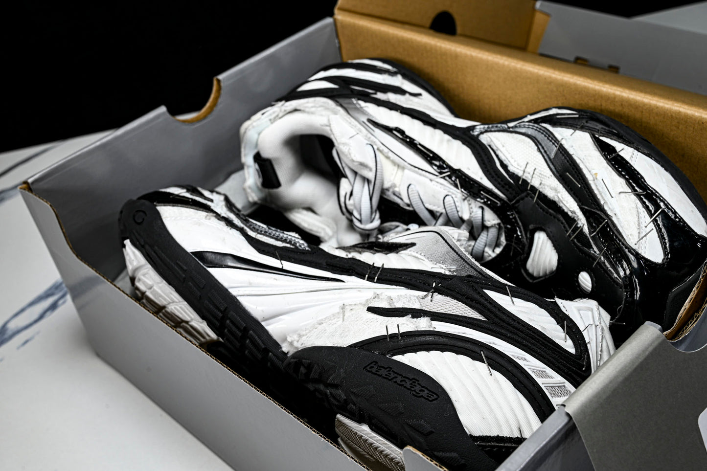 Вalenciaga Soleless Sneaker 'White Black'