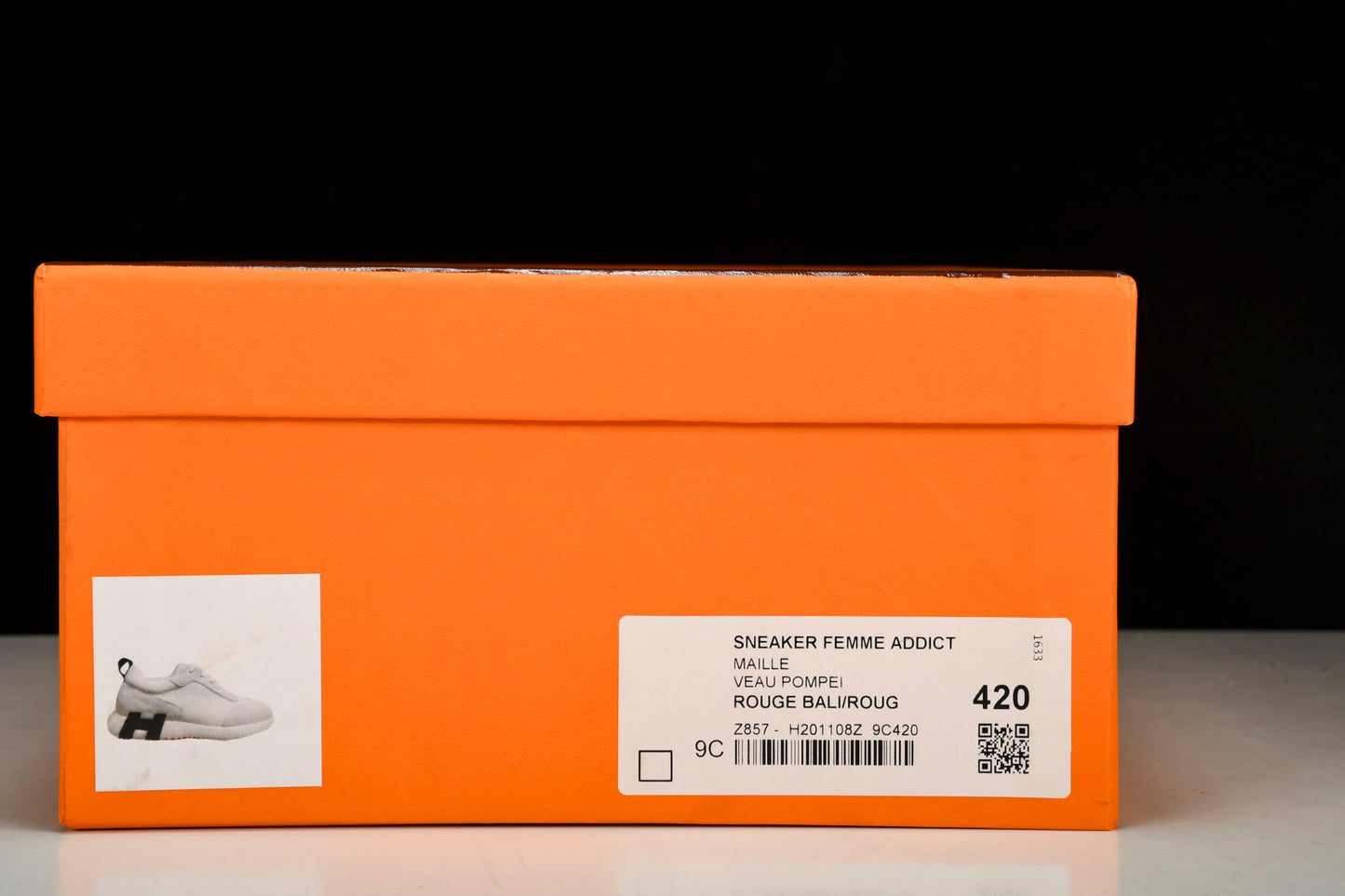 Hermès Bouncing Sneaker 'Blanc Noir'