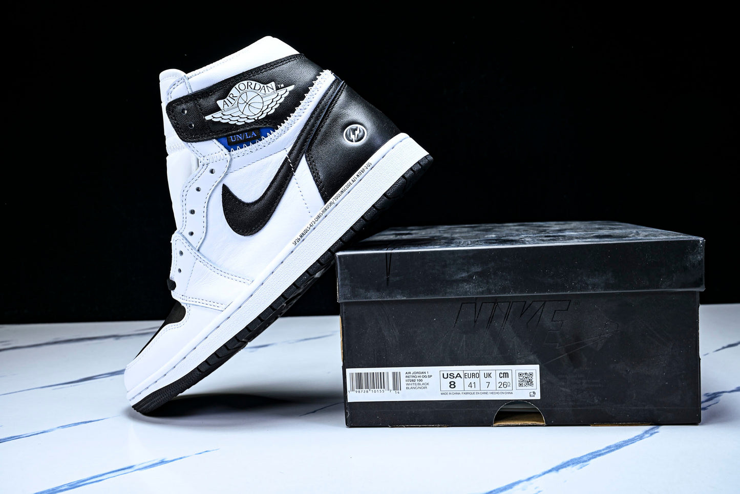 Union LA x Fragment x AJ1 Retro High 'White Black'