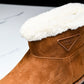 Prada Suede Booties 'Brown'