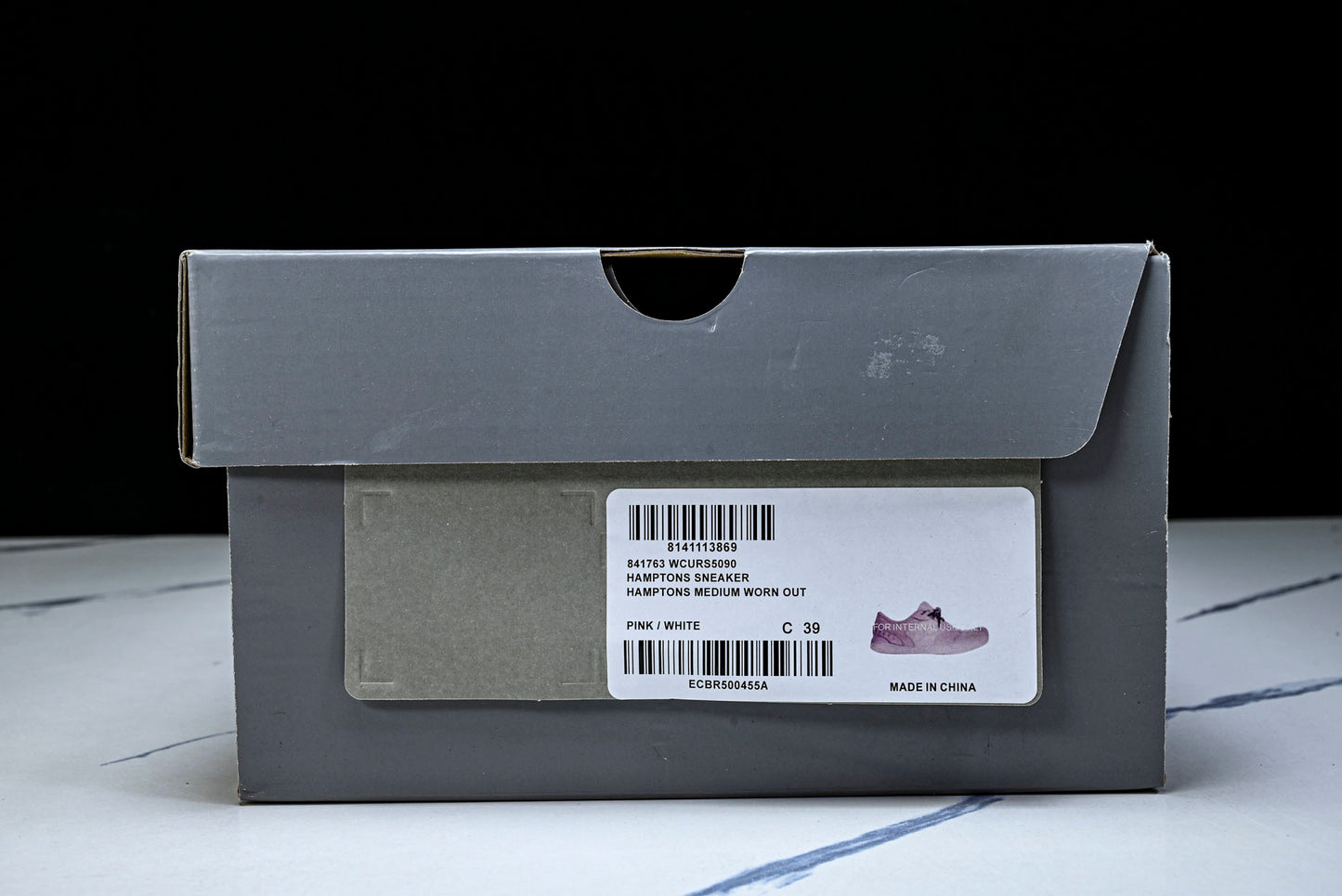 Вalenciaga Hamptons Worn-Out Sneaker 'White Pink'