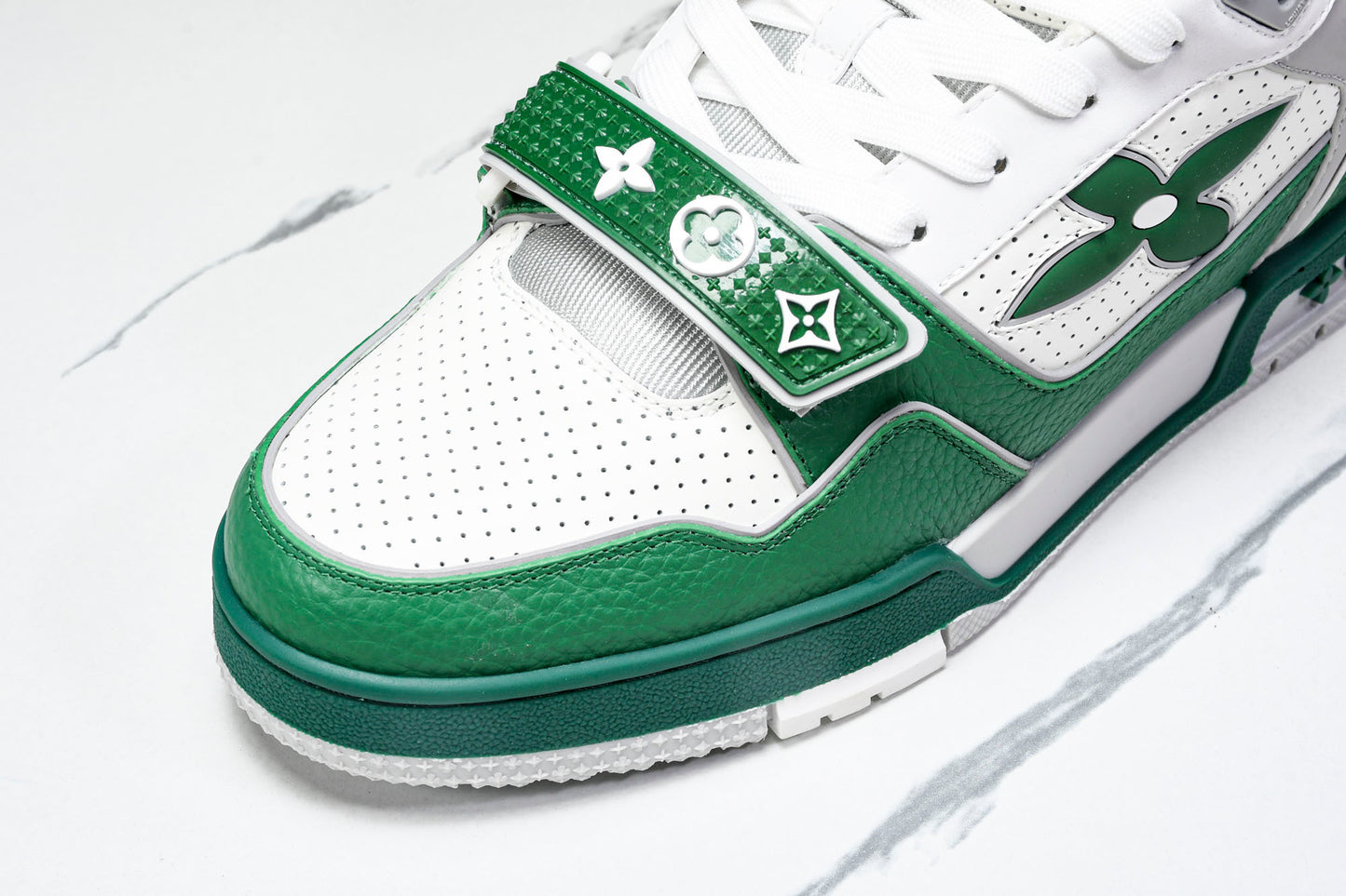 Louis Vuittоп Trainer Low Velcro Strap 'Perforated Green'
