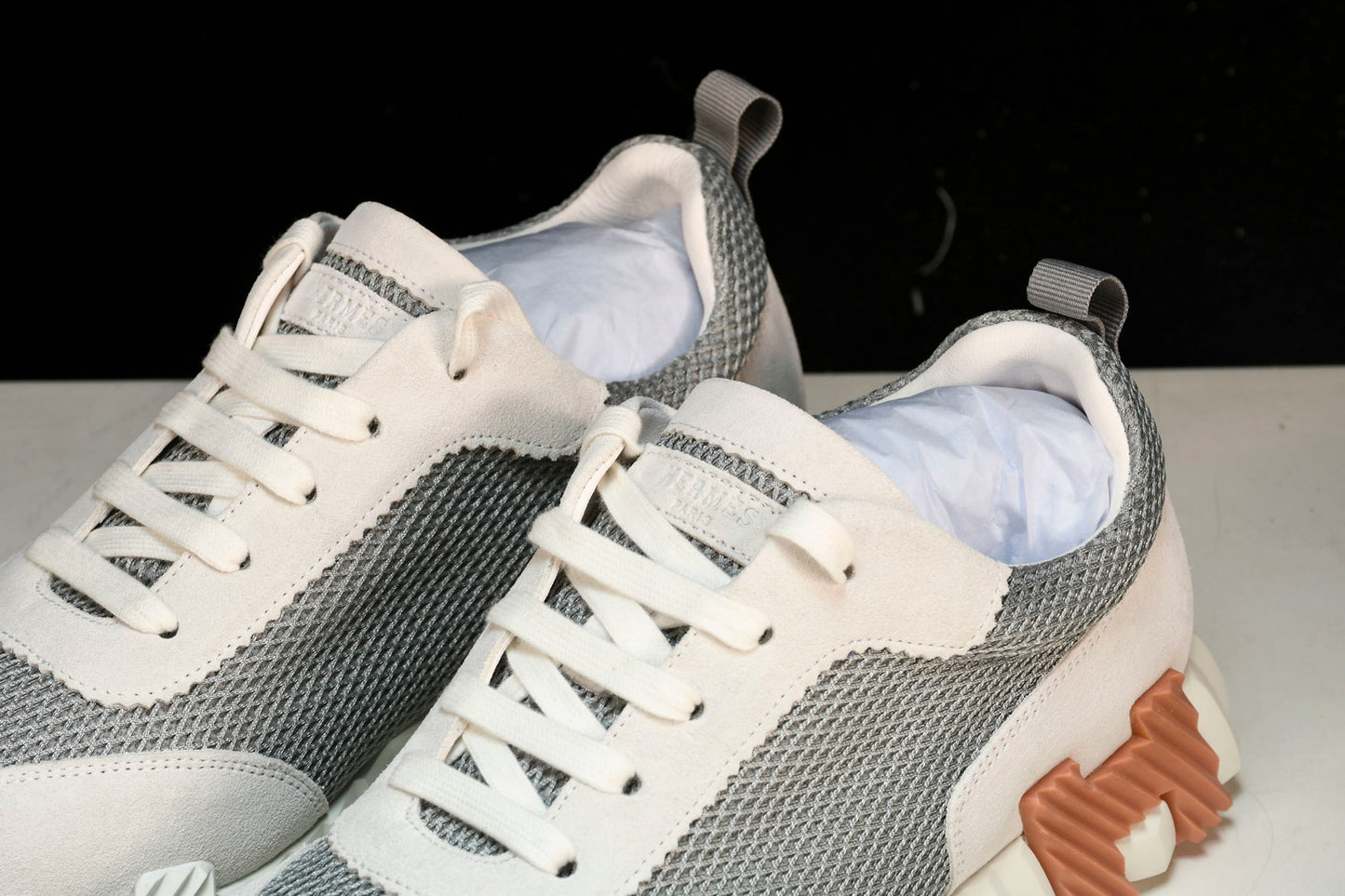 Hermès Bouncing Sneaker 'Gris Lulea Blanc'